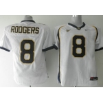 California Golden Bears #8 Rodgers White Jersey