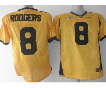 California Golden Bears #8 Rodgers Yellow Jersey