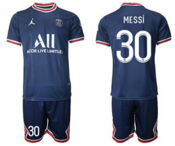 2021-22 Paris Saint-Germain Home #30 MESSI Soccer Jersey