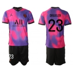 Men 2020-2021 Club Paris St German away purple 23 Soccer Jersey