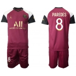 Men 2020-2021 club Paris St German away 8 red Soccer Jerseys