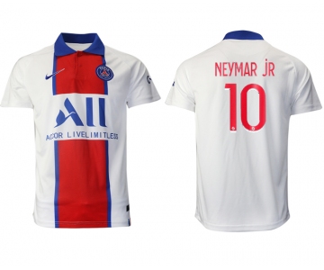 Men 2020-2021 club Paris St German away aaa version 10 white Soccer Jerseys
