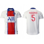 Men 2020-2021 club Paris St German away aaa version 5 white Soccer Jerseys