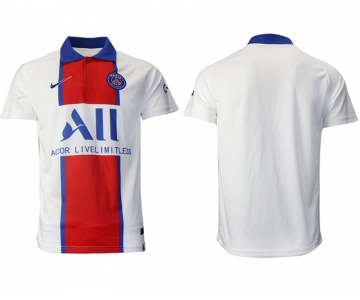 Men 2020-2021 club Paris St German away aaa version blank white Soccer Jerseys