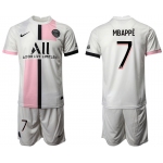 Men 2021-2022 Club Paris St German away white 7 Soccer Jersey