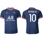 Men 2021-2022 Club Paris St German home aaa version blue 10 Soccer Jersey