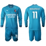 2021 Men AC milan away long sleeve 11 soccer jerseys