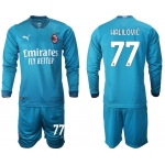 2021 Men AC milan away long sleeve 77 soccer jerseys