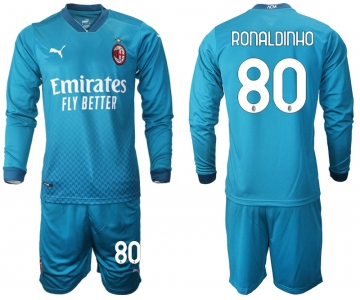 2021 Men AC milan away long sleeve 80 soccer jerseys