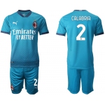 Men 2020-2021 club AC milan away 2 blue Soccer Jerseys