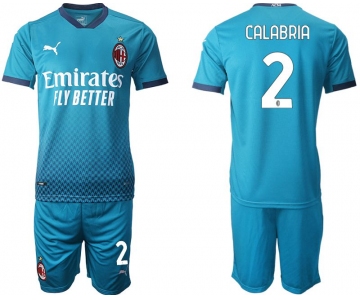 Men 2020-2021 club AC milan away 2 blue Soccer Jerseys