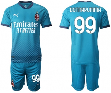 Men 2020-2021 club AC milan away 99 blue Soccer Jerseys