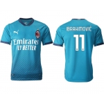 Men 2020-2021 club AC milan away aaa version 11 blue Soccer Jerseys