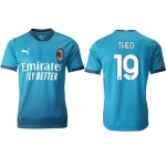 Men 2020-2021 club AC milan away aaa version 19 blue Soccer Jerseys