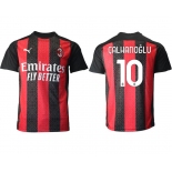 Men 2020-2021 club AC milan home aaa version 10 red Soccer Jerseys
