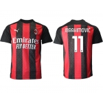 Men 2020-2021 club AC milan home aaa version 11 red Soccer Jerseys