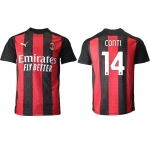 Men 2020-2021 club AC milan home aaa version 14 red Soccer Jerseys