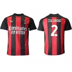 Men 2020-2021 club AC milan home aaa version 2 red Soccer Jerseys