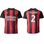 Men 2020-2021 club AC milan home aaa version 2 red Soccer Jerseys