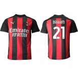 Men 2020-2021 club AC milan home aaa version 21 red Soccer Jerseys