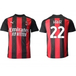 Men 2020-2021 club AC milan home aaa version 22 red Soccer Jerseys