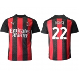 Men 2020-2021 club AC milan home aaa version 22 red Soccer Jerseys