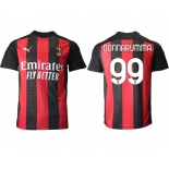 Men 2020-2021 club AC milan home aaa version 99 red Soccer Jerseys
