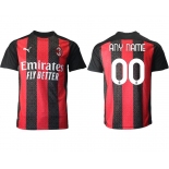 Men 2020-2021 club AC milan home aaa version customized red Soccer Jerseys