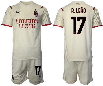 Men 2021-2022 Club AC Milan away cream 17 Soccer Jersey