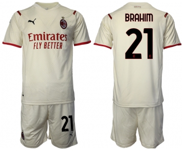 Men 2021-2022 Club AC Milan away cream 21 Soccer Jersey