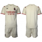 Men 2021-2022 Club AC Milan away cream blank Soccer Jersey