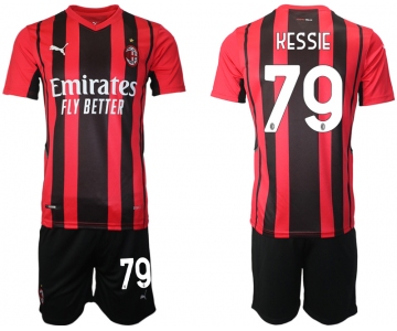 Men 2021-2022 Club AC Milan home red 79 Soccer Jersey
