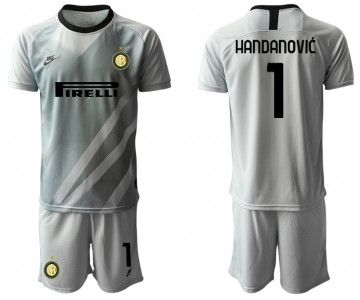 2020-21 Inter Milan Gray 1 HANDANOVIC Goalkeeper Soccer Jersey