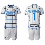 Men 2020-2021 club Inter milan away 1 white Soccer Jerseys