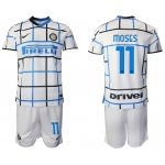 Men 2020-2021 club Inter milan away 11 white Soccer Jerseys
