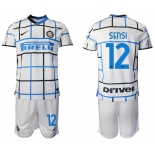 Men 2020-2021 club Inter milan away 12 white Soccer Jerseys