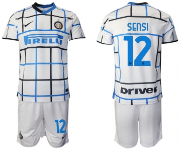 Men 2020-2021 club Inter milan away 12 white Soccer Jerseys