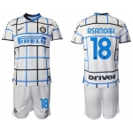 Men 2020-2021 club Inter milan away 18 white Soccer Jerseys