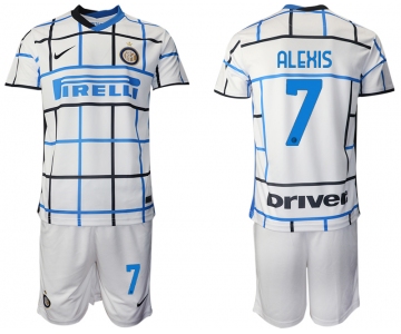 Men 2020-2021 club Inter milan away 7 white Soccer Jerseys