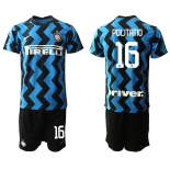 Men 2020-2021 club Inter milan home 16 blue Soccer Jerseys
