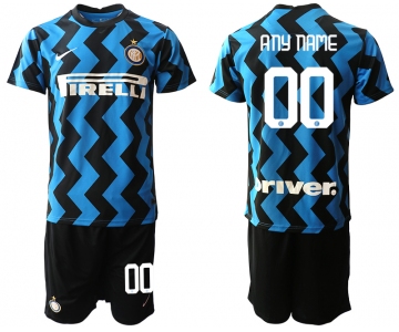 Men 2020-2021 club Inter milan home customized blue Soccer Jerseys