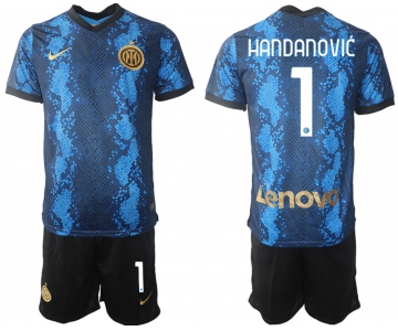 Men 2021-2022 Club Inter Milan home blue 1 Nike Soccer Jersey