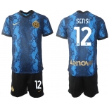 Men 2021-2022 Club Inter Milan home blue 12 Nike Soccer Jersey