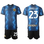 Men 2021-2022 Club Inter Milan home blue 23 Nike Soccer Jersey