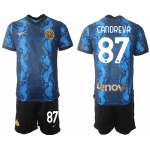 Men 2021-2022 Club Inter Milan home blue 87 Nike Soccer Jersey