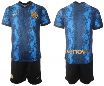 Men 2021-2022 Club Inter Milan home blue blank Nike Soccer Jersey