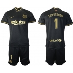 Men 2020-2021 club Barcelona away 1 black Soccer Jerseys