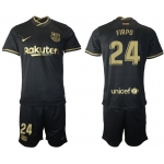 Men 2020-2021 club Barcelona away 24 black Soccer Jerseys