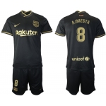 Men 2020-2021 club Barcelona away 8 black Soccer Jerseys