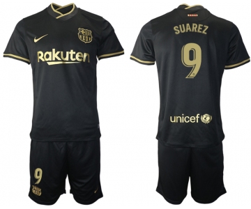 Men 2020-2021 club Barcelona away 9 black Soccer Jerseys